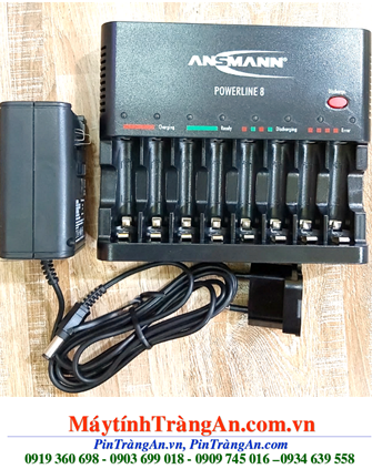 Ansmann Powerline 8; Máy sạc pin AA, AAA thông minh Ansmann Powerline 8 - mỗi lần sạc được từ 1-8 pin